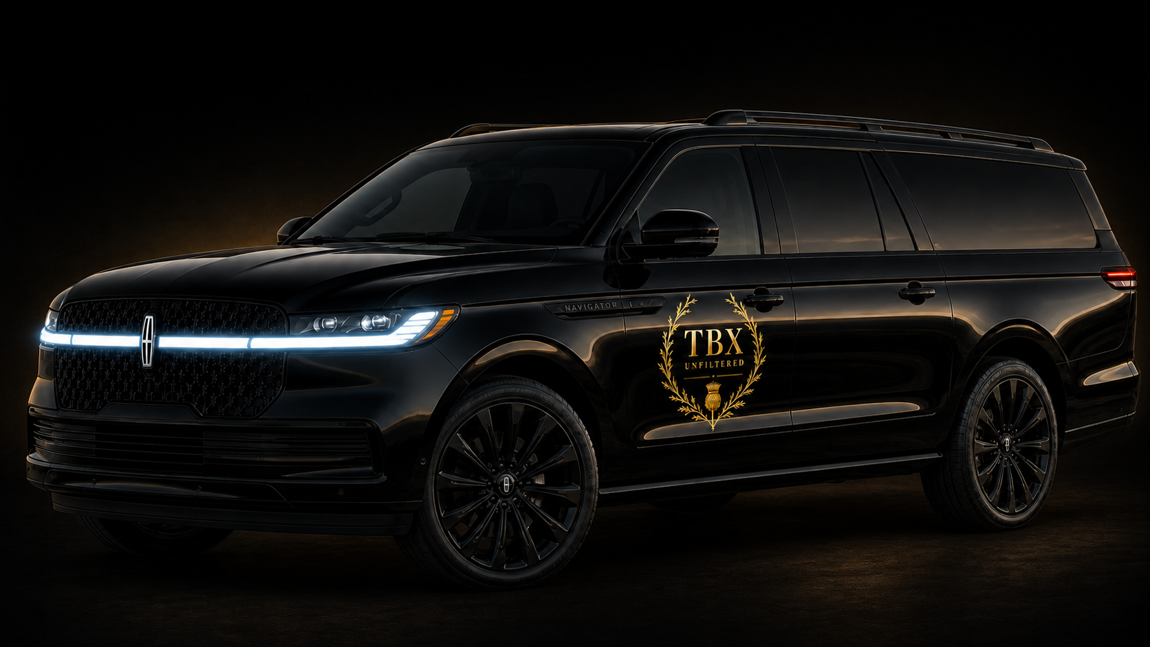 Black TBX Unfiltered Lincoln Navigator mobile studio